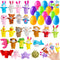 JOYIN 24 Pcs Prefilled Easter Eggs with Animal Finger Puppets for Toddlers