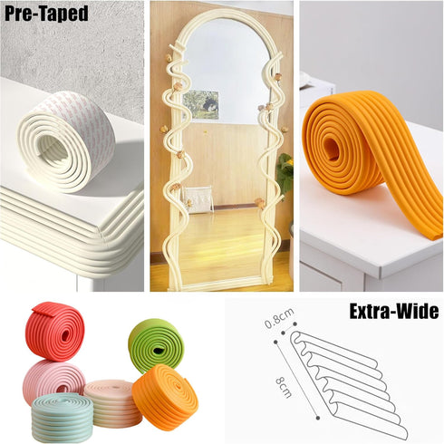 M2cbridge Multifunctional Edge and Corner Guard Baby Safety Bumper DIY 6.5 Ft (Coffee)