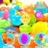 200 Packs LINAYE Prefilled Easter Eggs with Toys Inside - Pre Filled Stuffed Easter Eggs for Hunt, Basket Stuffers