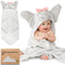 KeaBabies Organic Baby Towel with Hood for Girls, Boys - Soft, Absorbent,