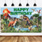 Dinosaur Birthday Decorations, Dino Happy Birthday Banner, Dinosaur Themed Party Supplies for Kids, 6 x 3.6 Feet
