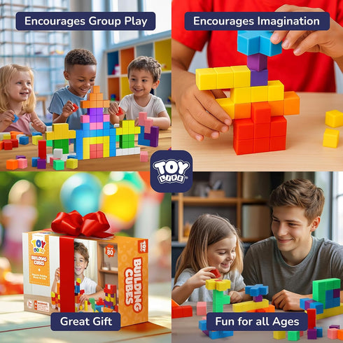 80PCS 3 4 5 6 3-5 4-8 Magnetic Blocks, Magnetic Building Blocks for Kids Ages Year Old, Magnet Cubes, Autism Montessori