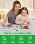 Coogam Wooden Tangram Puzzle - Color Shape Pattern Jigsaw Brain Teasers, Montessori STEM Educational Toys Gift for All