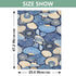 Dalzium Blue Seashell Car Seat Cover Baby, Carseat Canopy Cover for Girl Boy, Breathable Baby Carrier Cover Stroller