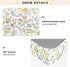 miaozhen 1 Pack 52x28 Cotton Baby Crib Sheets Soft Cute Doodle Drawings Flower Fruit Cake Colorful Crib Mattress Sheet