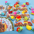 32 Pack Sets Valentines Day Gifts for Kids, Trucks Valentines Day Cards for Kids with Construction Vehicles Toys, Pull