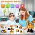 Lawfig 7 1 Set, 3-8 Magnetic Transform Engineering Car Assembled Toys, Construction Vehicles with Storage Box, in Robot