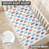 Winpema 28"x52" Colorful Cars Buses Fitted Crib Sheet Taxi Baby Crib Sheet Fit Standard Crib and Toddler Mattress,Crib