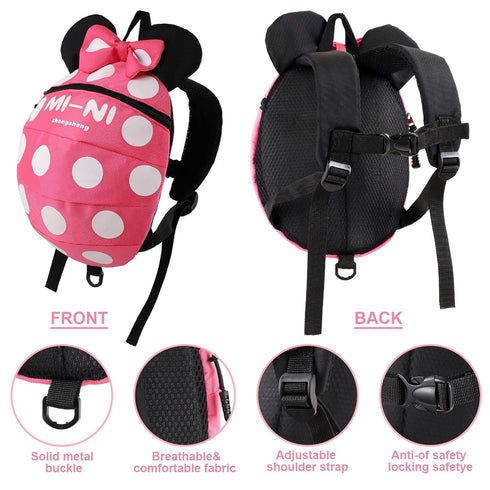 4 in 1 Toddler Harness Leash, Cute Child Safety Tether, Walking Harness Wristband for Baby Girls