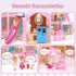 randhar 3 4 -13 7 Sets 3 4 5 6 7 8+ Doll House for Girls with Lights, Dolls, Floors Rooms, of Furniture