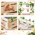 Closet Wooden Baby Shower Crate - Forest Animals Themed Personalized Crate with Hangers & Decorative Accents, Easy