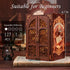 CUTEBEE Book Nook Kit - DIY Miniature House Dollhouse Kit for Adult and Teens, Booknook Bookshelf Decor Alley Model