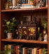 Spilay DIY Miniature Dollhouse Kit, Corner Tavern Dollhouse with LED Light, Mini House Building Kit Book Nook