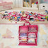 3 100 Primo Lines Doll Clothes & Accessories Storage Organizer Pink Stackable Bags with Adjustable Dividers, Resealable