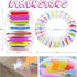 Zcaukya 65" Giant Inflatable Wheel Roller, Colorful Water Rolling Wheel Float for Kids Summer Fun