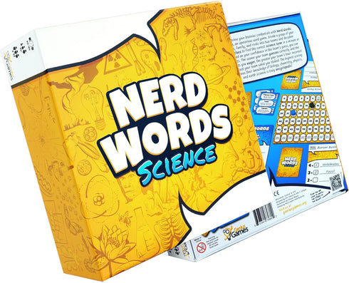 Genius Games Nerd Words: Science! - Group Games for Adults, Party Games for Families, Kids, Teens, Classrooms
