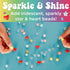 Creativity for Kids Rainbow Bead Jar Jewelry Making Kit, Makes 40+ Friendship Bracelets for Girls Ages 6-8+