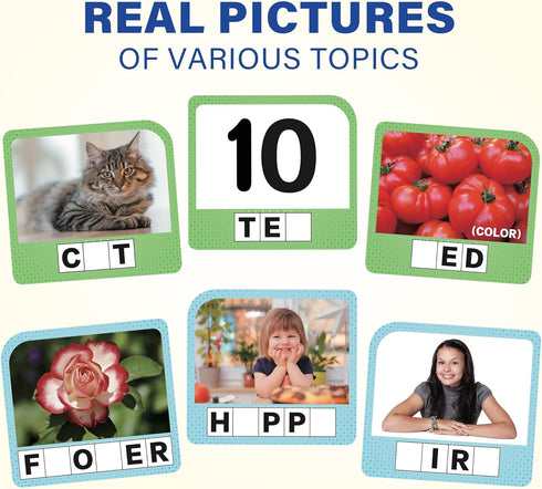 BenBen Spelling Games, Sight Word Games with 224 Flashcards, Educational Phonic Games for Kindergarten to 3rd Grade