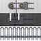Jetec 10 Pieces Cabinet Locks for Babies, Adjustable U-Shaped Childproof Latch for Knob Handle on Kitchen Door