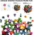 Adults,500Pieces Gift,17.2 16.6in Wooden Puzzles for Colorful Succulent Plants Jigsaw Puzzles,Unique Irregularly Shaped
