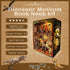 VORATHIS 3D Book Nook Kit - DIY Wooden Puzzle Miniature House with LED Lights - Creative Crafts for Adults - Bookshelf