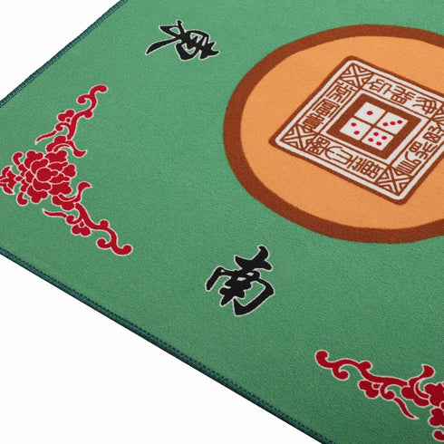 Mahjong Mat: Anti Slip and Noise Reduction Table Cover for Mahjong, Poker, Card, Board & Tile Games (Green, 31.5 inches)