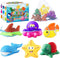 MACALOCA Toddler Easter Egg Fillers Color Changing No Hole Bath Toys for Kids