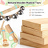 Miljgte 1-3, Set 12-18 Wooden Musical Instruments for Toddlers Montessori Percussion with Xylophone, Natural Music