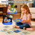 Qiaojoy 3-5 2000+ 3 4 5 6 Kids Learning Tablet Bilingual, Montessori Educational Learning Toys for Toddlers Year Olds