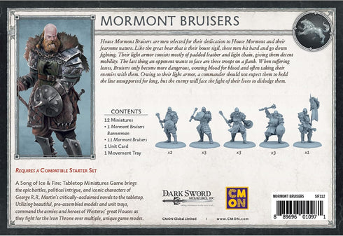 CMON A Song of Ice and Fire Tabletop Miniatures Game Mormont Bruisers Unit Box for Teens and Adults