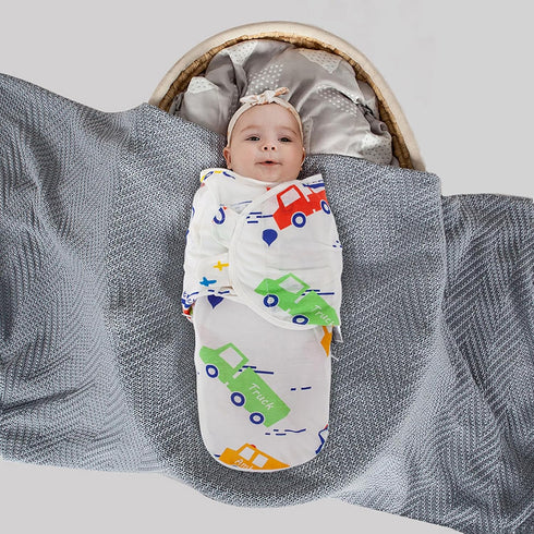 2-Way 1 Pack 3-6 HOUSBAY Baby Swaddle Blanket Boy Girl Super Soft Material Newborn Adjustable Swaddles Zipper Sleep