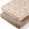 lulumoon Muslin Bassinet Sheets for Girls: Skin-Friendly Floral Bedside Bassinet Sheets for