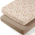 lulumoon Muslin Bassinet Sheets for Girls: Skin-Friendly Floral Bedside Bassinet Sheets for