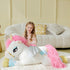IKASA Giant Unicorn Stuffed Animal Plush Toy, 43" Jumbo Soft Plushy, Gifts for Kids Girls