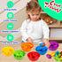 Counting Dinosaurs Toys with Matching Games, Sorting Bowls, Learning Activities for Preschool Kids 3-5 Years