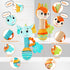 Baby Rattles 0-6 Months, Soft Sensory Shaker Teething Toys for Babies 6-12 Months, 2PCS Plush Animal Toys
