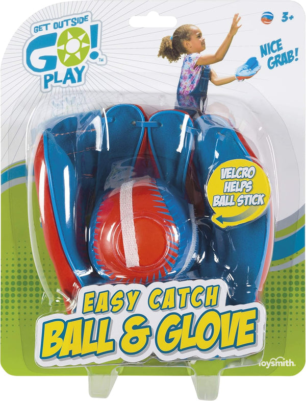 Get Outside Go! Easy Catch Ball & Glove Set by Toysmith for Outdoor Play