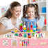 2 3 4 Vinlon Montessori Toys for Toddlers Years Old -Princess Unicorn Fairy Mermaid Shapes Sorting Stacking Vivid