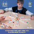 Set 12 Set 91 Queensell Mexican Train Dominoes Double Jumbo Dominoes for Adults, Tiles with Colorful Dots, Wooden Hub