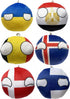 6PC Countryballs Plushies, Soft & Educational National Character Toys, Your Collection of Countryball and Polandball