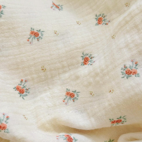 Blankets,4-Layer Pattern,47"x51" BuLuTu Toddler Blanket Muslin Cotton Baby Blanket Soft Nursery Bed Blankets Shabby