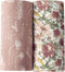 Little Jump 2 Pack Western Wild Flowers Muslin Swaddle Blankets for Baby