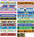 Large Happy 10th Birthday Banner, 10th Birthday Party Sign Blue, Decorations (9.8 x 1.6 ft)