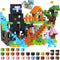 GraceDuck Magnetic Blocks - 200 PCS Build Dark Adventure Forest Castle -