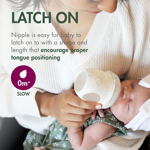 4 Boon Nursh Bottles - Silicone Baby Bottles Help Ease Colic Symptoms - Formula and Breast Milk Only Touch Food-Grade