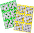 6 card-100 5 SEETOOOGAMES Bingo Paper Cards Bulk- Books of Sheets for Large Groups