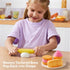 lalalark Playset, 16 Whisk n' Bake Bakery Mixer Pieces Toy Kitchen and Food Accessories with Play Money and Menu, Role