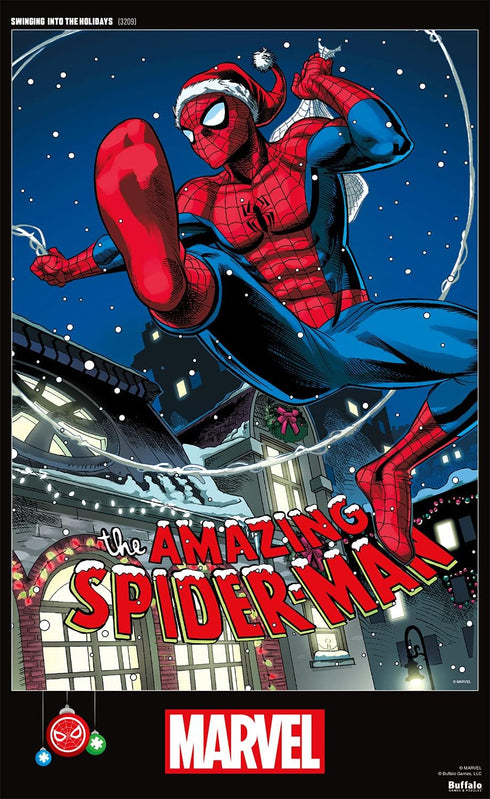 Buffalo Games - Marvel - Swinging into The Holidays - 500 Piece Jigsaw Puzzle for Adults