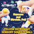 Kawaite 2 Pack Astronauts Squishy Stress Ball Squeeze Fidget Toys for Kids and Adults - Gold and Pink Astronauts
