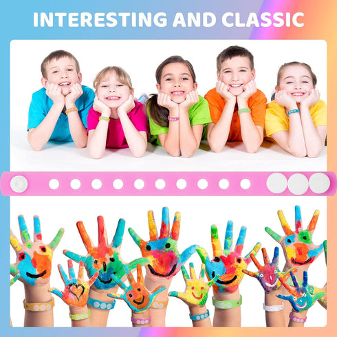 Sotiff 30 Pieces Glow in the Dark Silicone Wristbands for Kids, Adjustable Silicone Charm Bracelets in 6 Colors